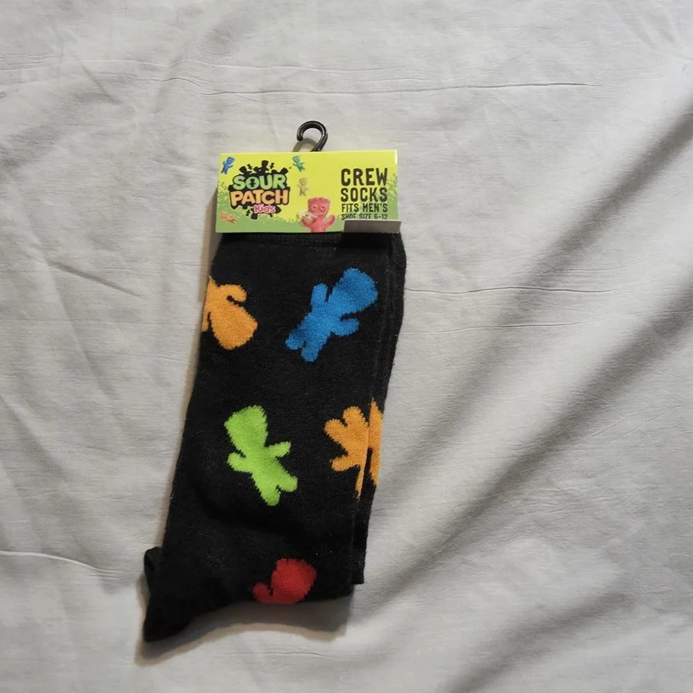 Novelty Sour Patch Kids Candy Crew Socks